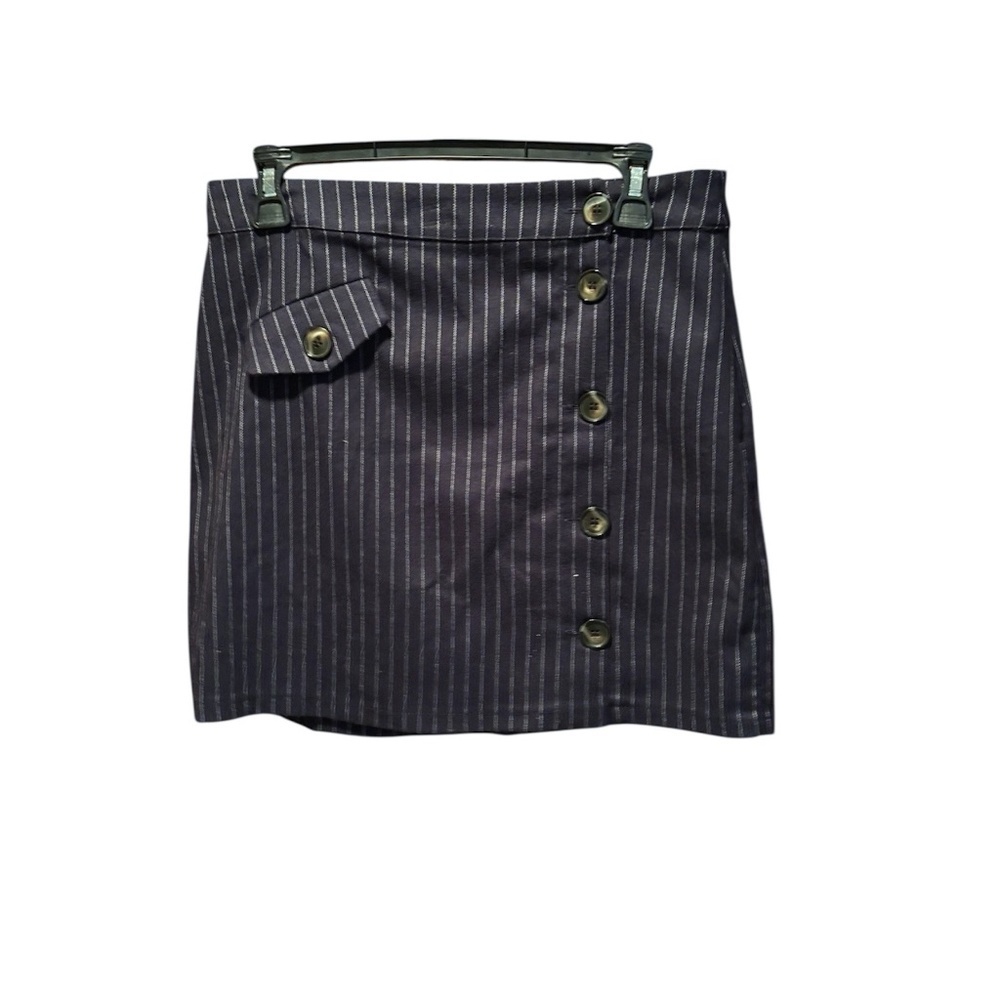 Cooperative Women's Pinstripe Mini Skirt Navy Medium